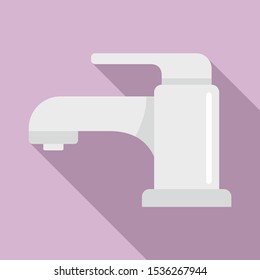 Kitchen faucet icon. Flat illustration of kitchen faucet vector icon for web design