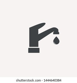 Kitchen Faucet Icon Symbol Vector