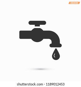 Kitchen faucet  iconvector icon