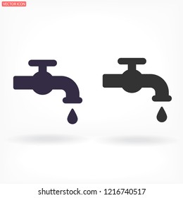 Kitchen faucet  iconvector icon