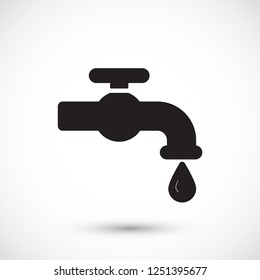 Kitchen faucet  iconvector icon