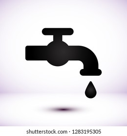 Kitchen faucet  iconvector icon