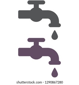 Kitchen faucet  iconvector icon