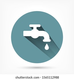 Kitchen faucet iconvector icon , lorem ipsum Flat design