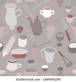 Cocina de diseño plano, con un diseño impecable en tonos suaves. Trazado textil de cocina
