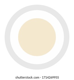 Símbolo de placa de icono plana de cocina