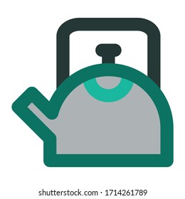 Kitchen Flat Icon teapot model