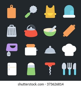 Kitchen Flat Icons