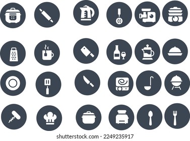 Kitchen Flat Icons vector design