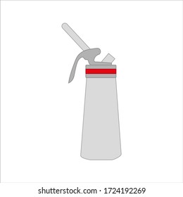 Küchenschaumsiphon. Illustration für Web- und Mobile-Design.