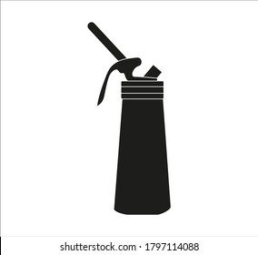 kitchen foam siphon. illustration for web and mobile design.