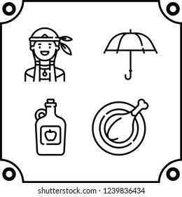 kitchen food icon vector