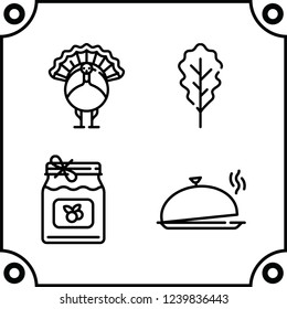 kitchen food icon vector