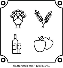 kitchen food icon vector