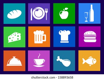 Kitchen and food icons 