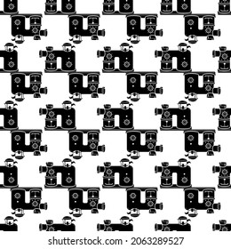 Kitchen food mixer pattern seamless background texture repeat wallpaper geometric vector