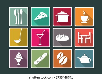 Symbol für Websites, Apps oder andere grafische Anwendungen im Bereich Küche und Lebensmittel