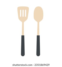 Kitchen food utensils. Food preparing tools, cooking instruments vector illustration