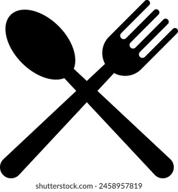 Kitchen fork spoon icon. Utensils signs and symbols.