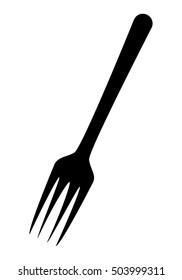 kitchen fork vector symbol icon design. Beautiful illustration isolated on white background
