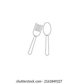kitchen fork vector type icon