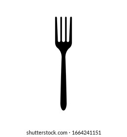 Kitchen fork web icon. Vector stock illustration eps10. Simple outline icon for internet app.