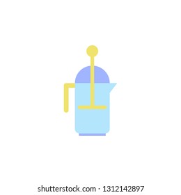 Kitchen, French press icon. Element of kitchen accessories color icon. Premium quality graphic design icon. Signs and symbols collection icon for websites, web design, mobile app