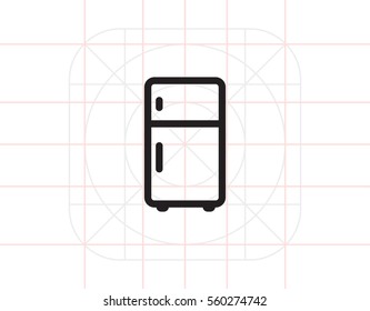 Kitchen fridge icon