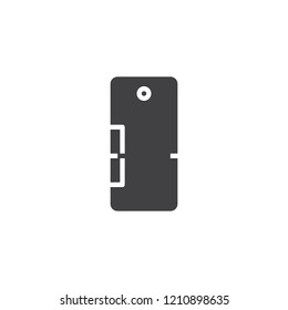Kitchen fridge vector icon. filled flat sign for mobile concept and web design. Refrigerator simple solid icon. Symbol, logo illustration. Pixel perfect vector graphics