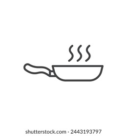 Kitchen Frying Pan and Cookware Icons. Cooking Tools and Culinary Symbols.