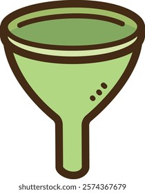 Kitchen funnel vector doodle illustration and graphic