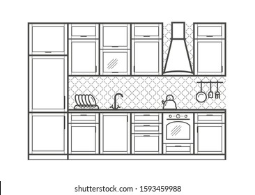 120,196 Kitchen interior Stock Vectors, Images & Vector Art | Shutterstock