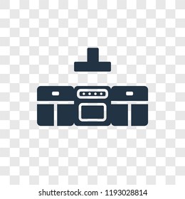 Kitchen furniture vector icon isolated on transparent background, Kitchen furniture transparency logo concept