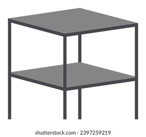 Kitchen furniture vector illustration. Durable and decorative, kitchen elements create comfortable cooking atmosphere Well-designed installations and kitchenware enhance aesthetics home Comfortable