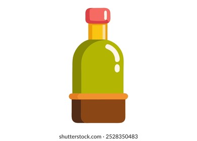 Kitchen glass bottle for olive oil, syrup, liquid ingredients