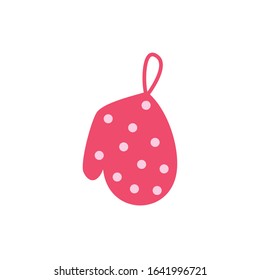 kitchen glove accessory isolated icon vector illustration design