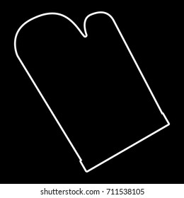 Kitchen glove icon .