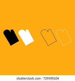 Kitchen glove icon .