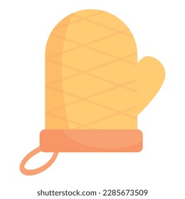 Kitchen glove icon cartoon vector. Kitchenware equipment. Cooking pot