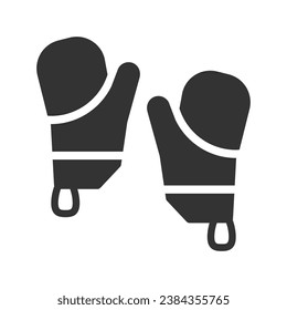 Kitchen glove Icon, Vector Graphics