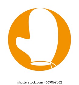 kitchen glove isolated icon