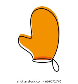 kitchen glove isolated icon