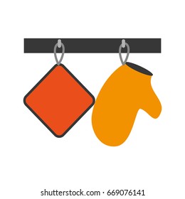 kitchen glove isolated icon