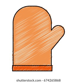 kitchen glove isolated icon