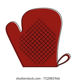 kitchen glove isolated icon