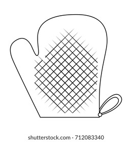 kitchen glove isolated icon
