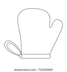 kitchen glove isolated icon