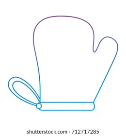 kitchen glove isolated icon
