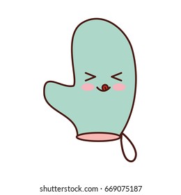 kitchen glove kawaii character
