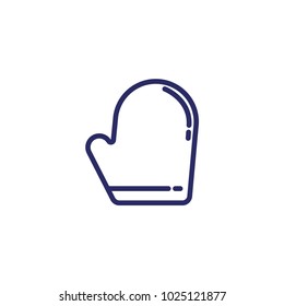 kitchen glove outline icon